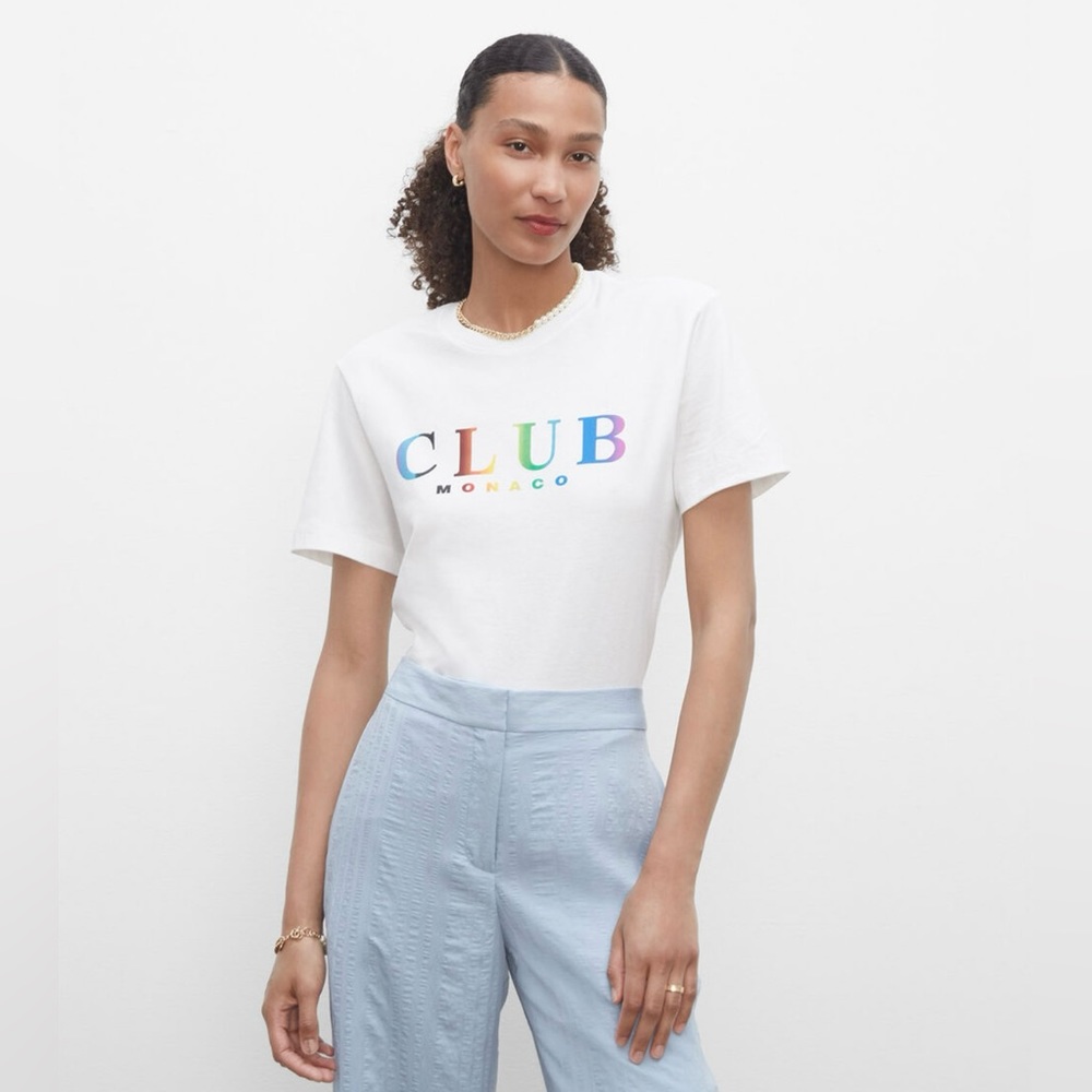CLUB MONACO Pride Tee. Unisex Size Small.